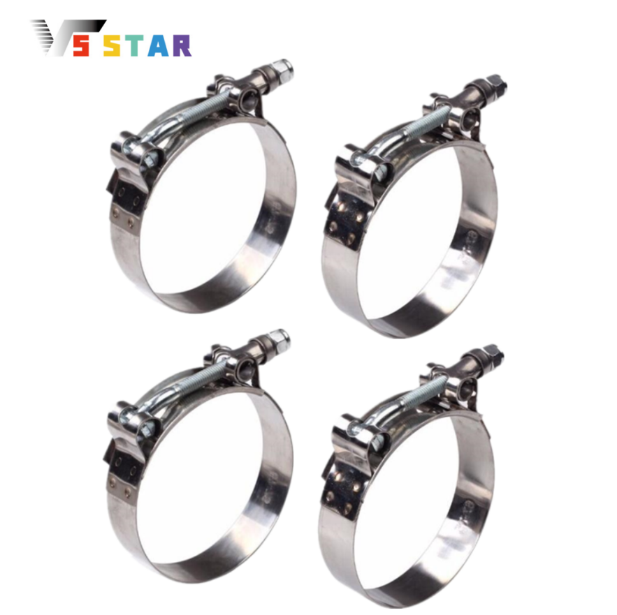 T-Bolt Hose Clamps Stainless Steel Turbo - 2er- und 4er-Set 2-Zoll-T-Bolzen-Klemmen aus Silikon