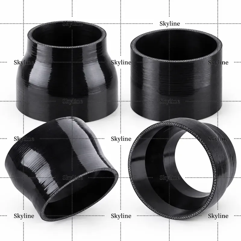 Schwarzer Silikon-Reduzierer f – Turbo Silicone Coupler Hose Reducer 4 Ply Bewertung und Preis