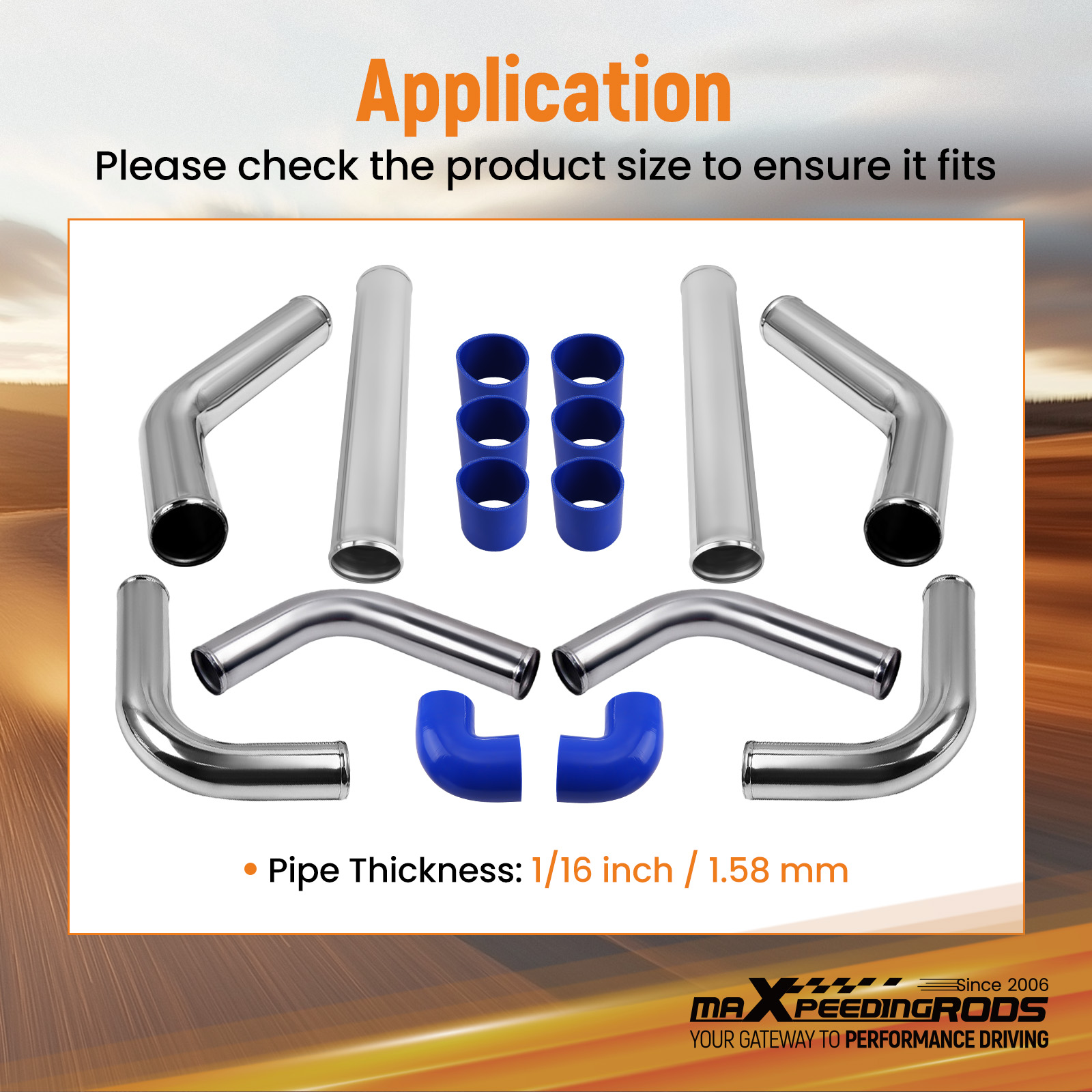 2,5 Zoll Universal Aluminium L – Intercooler Piping Kit Aluminum 2.5 Inch Bewertung und Preis