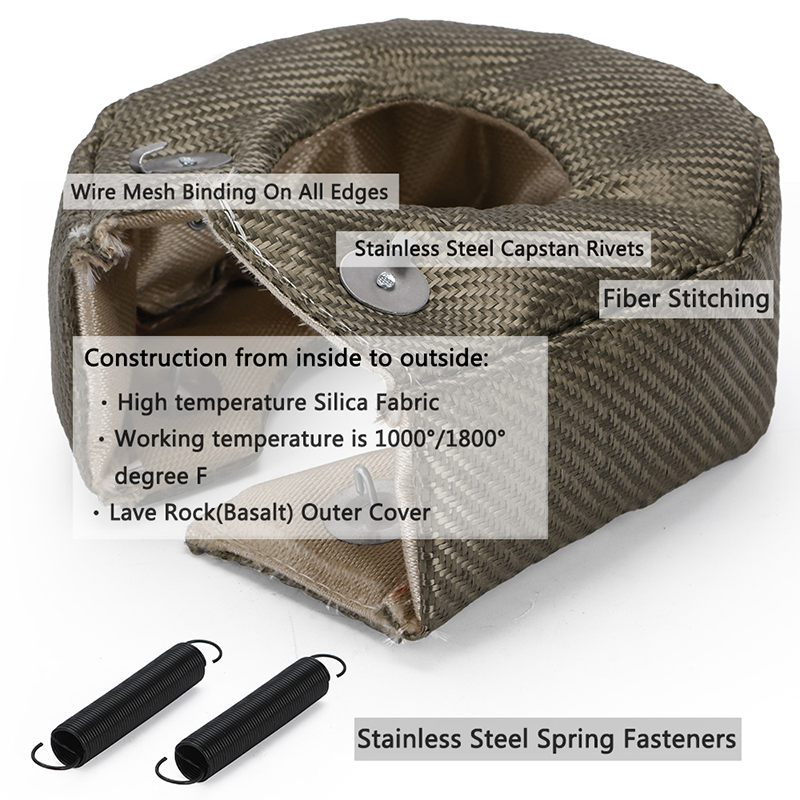 100% Voll-Titan-Turbo-Hitzesch – Turbo Heat Shield Blanket Titanium T3 T4 Bewertung und Preis