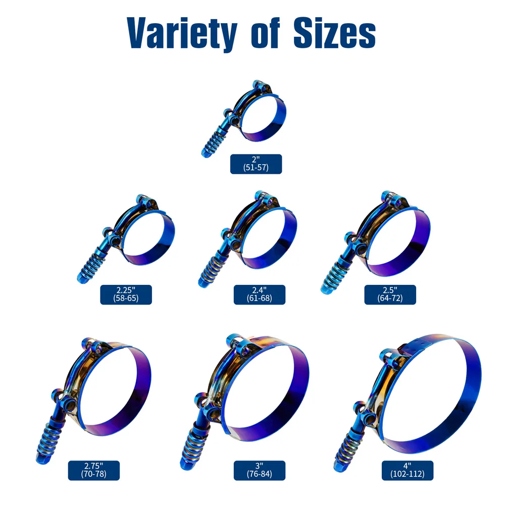 Universeller Silikon-Turbo-Ans – T-Bolt Hose Clamps Stainless Steel Turbo Bewertung und Preis