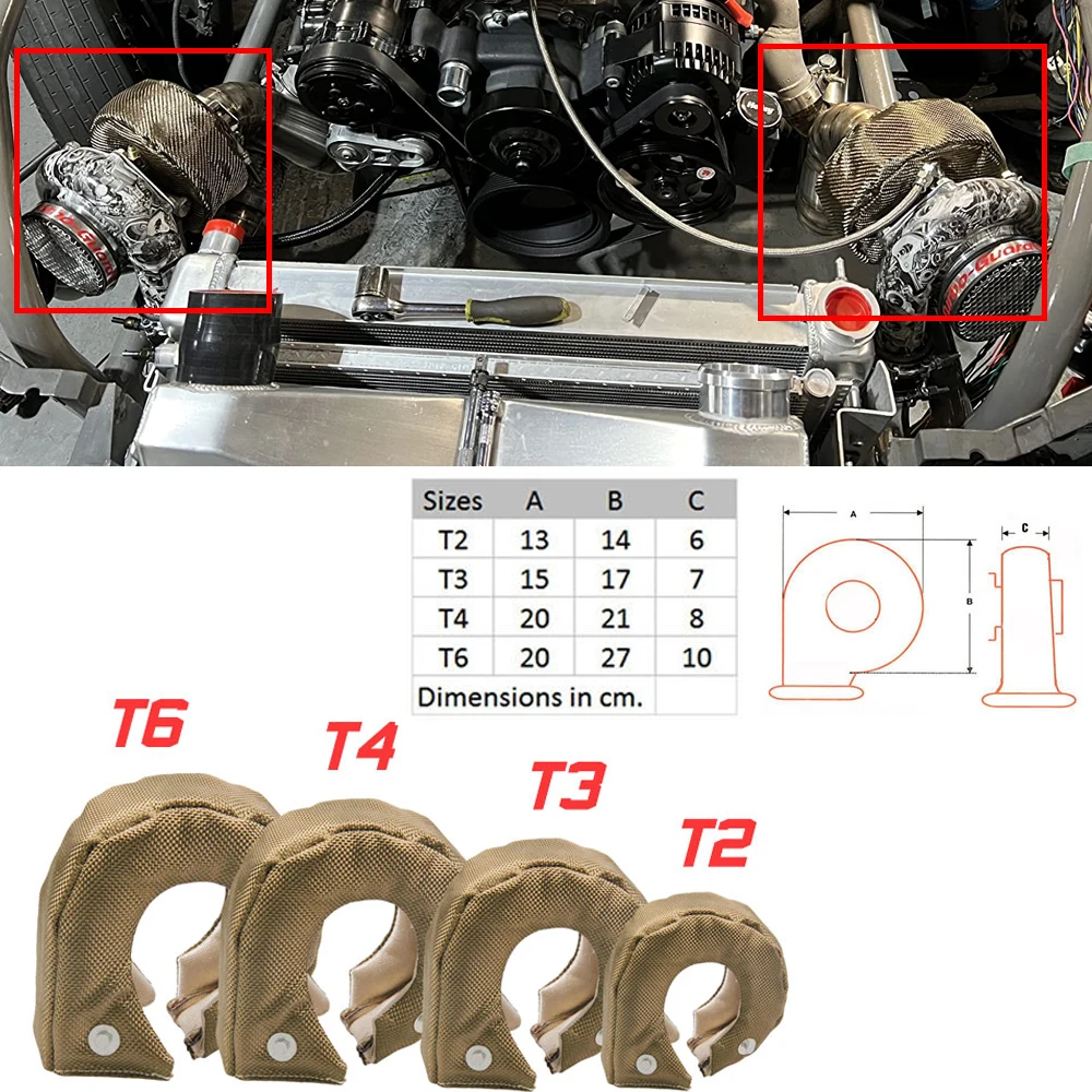 T2 T25 T28 T3 GT28 GT30 GT35 T – Turbo Heat Shield Blanket Titanium T3 T4 Bewertung und Preis