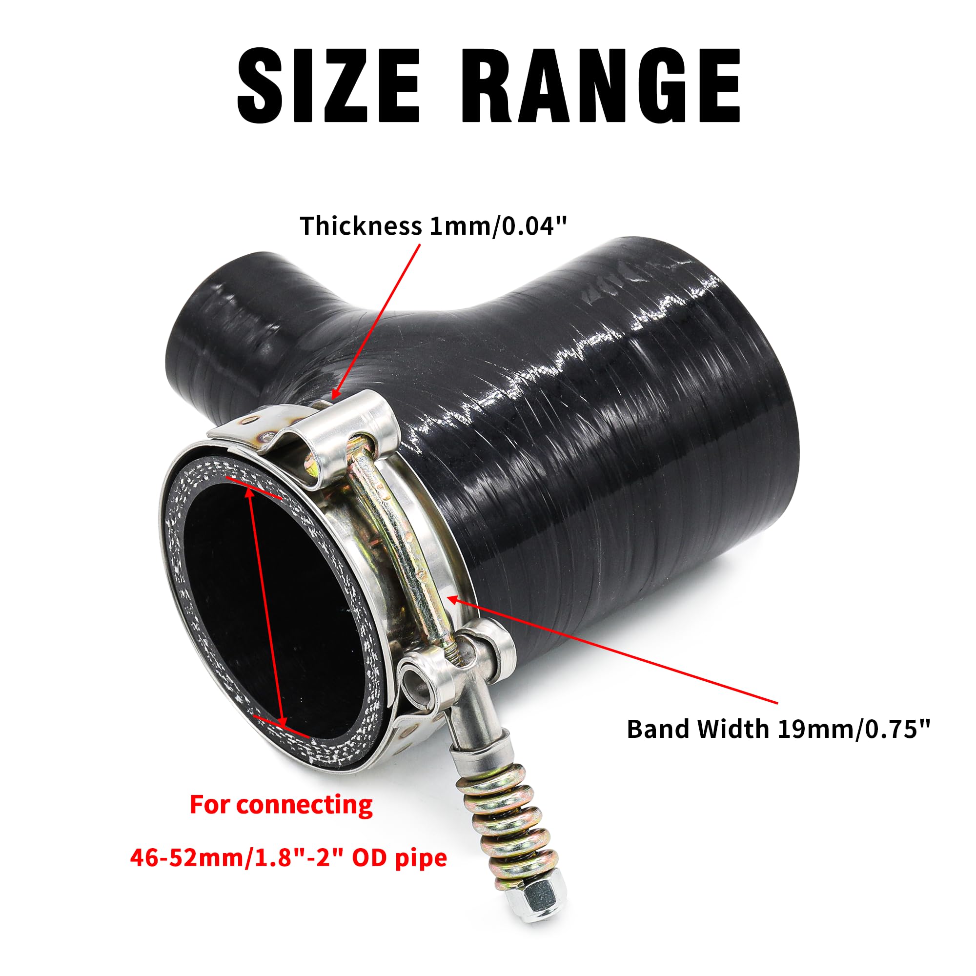 4 Stück T-Bolzen-Rohrklemmen a – T-Bolt Hose Clamps Stainless Steel Turbo Bewertung und Preis