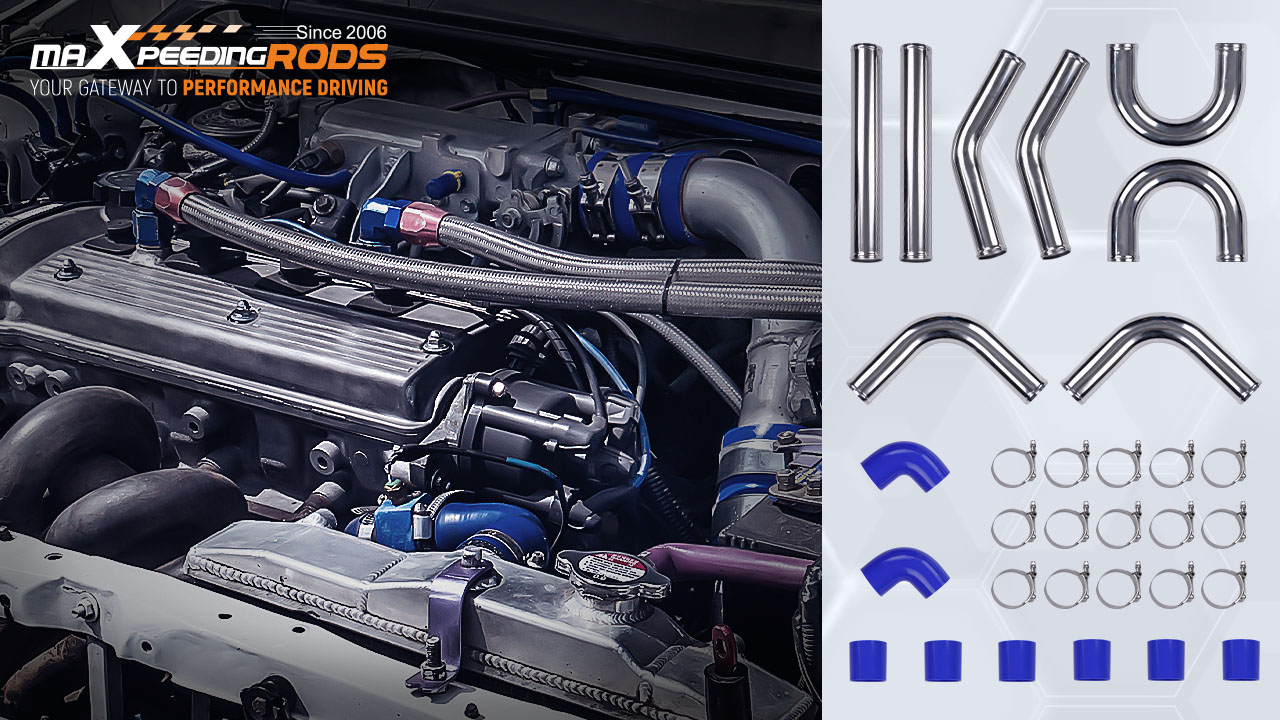 Poliertes 2,5 Zoll Aluminium-R – Intercooler Piping Kit Aluminum 2.5 Inch Bewertung und Preis