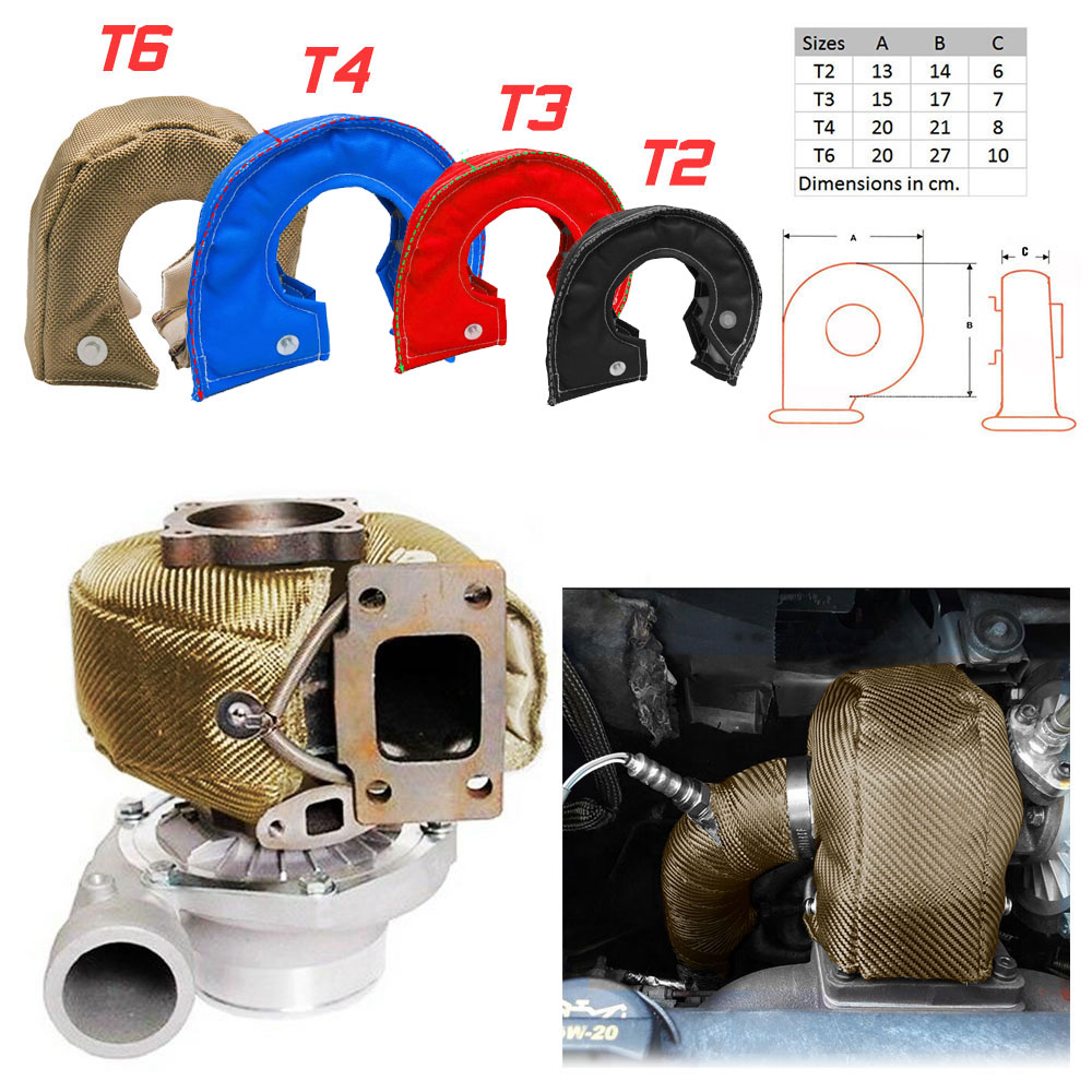 T3 T4 T6 T25 Auto-Turbolader H – Turbo Heat Shield Blanket Titanium T3 T4 Bewertung und Preis