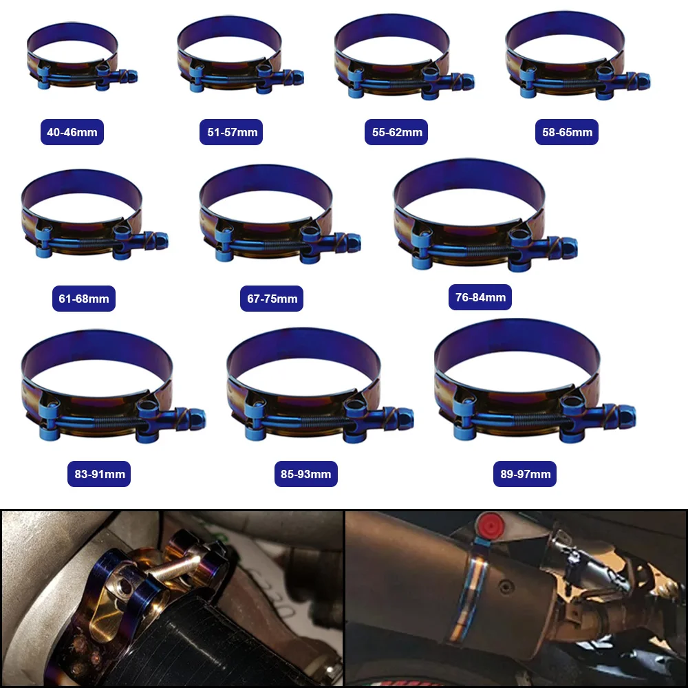 Universelle Titanblaue T-Bolze – T-Bolt Hose Clamps Stainless Steel Turbo Bewertung und Preis